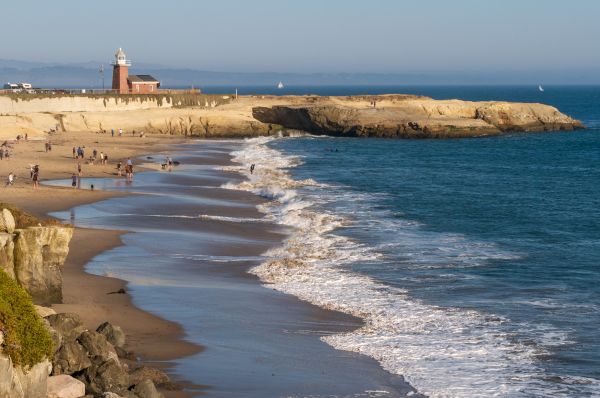 Lighthouse beach in Santa Cruz.